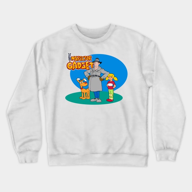 Inspector Gadget Crewneck Sweatshirt by BigOrangeShirtShop